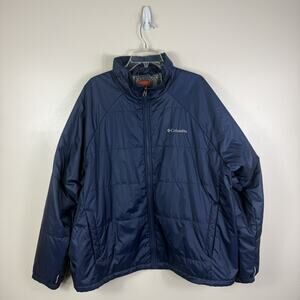 Columbia Thermal Coil Jacket Mens XXL Puffer Jacket Interchange Liner Blue
